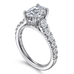 Discount Gabriel & Co. Piper - 14K White Gold Oval Diamond Engagement Ring