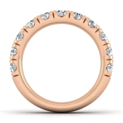 Online Gabriel & Co. Portofino - 14K Rose Gold Round 11 Stone Diamond Anniversary Band - 1.75 ct