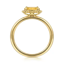 Best Gabriel & Co. Promise Ring - 14K Yellow Gold Citrine Bujukan Promise Ring