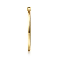 Clearance Gabriel & Co. Promise Ring - 14K Yellow Gold Promise Ring with Diamond Baguette
