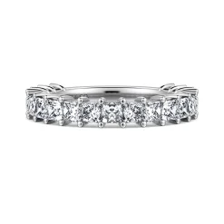 Outlet Gabriel & Co. Puglia - 14K White Gold Princess Cut Diamond Anniversary Band - 1.5 ct