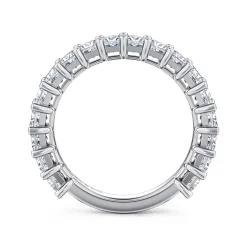 Clearance Gabriel & Co. Puglia - 14K White Gold Princess Cut Diamond Anniversary Band - 2 ct