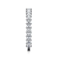 Best Gabriel & Co. Puglia - 14K White Gold Princess Cut Diamond Anniversary Band - 1.05 ct