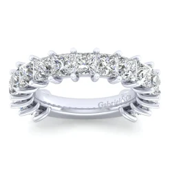 Gabriel & Co. Puglia - 14K White Gold Princess Cut Diamond Anniversary Band - 4.75 ct