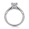 Outlet Gabriel & Co. Quinn - 14K White Gold Emerald Cut Diamond Channel Set Engagement Ring