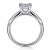 Clearance Gabriel & Co. Quinn - 14K White Gold Princess Cut Diamond Channel Set Engagement Ring