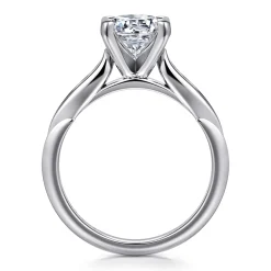 Online Gabriel & Co. Quinn - 14K White Gold Round Diamond Engagement Ring