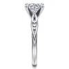 Discount Gabriel & Co. Quinn - 14K White Gold Round Diamond Channel Set Engagement Ring