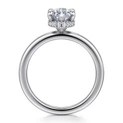 Sale Gabriel & Co. Rainah - 14K White Gold Marquise Shape Diamond Engagement Ring