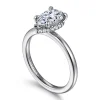 Gabriel & Co. Rainah - 18K White Gold Pear Shape Diamond Engagement Ring