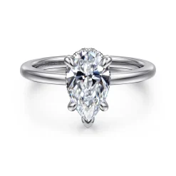 Online Gabriel & Co. Rainah - 14K White Gold Pear Shape Diamond Engagement Ring