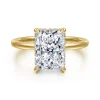 New Gabriel & Co. Rainah - 14K White Gold Radiant Cut Diamond Engagement Ring