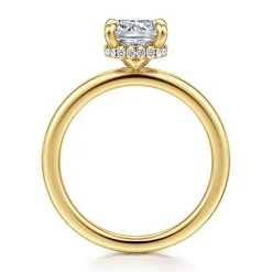 Outlet Gabriel & Co. Rainah - 14K Yellow Gold Cushion Cut Diamond Engagement Ring