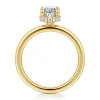 Hot Gabriel & Co. Rainah - 14K Yellow Gold Oval Diamond Engagement Ring