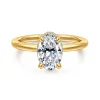 Gabriel & Co. Rainah - 18K Yellow Gold Oval Diamond Engagement Ring
