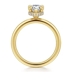 Outlet Gabriel & Co. Rainah - 14K Yellow Gold Pear Shape Diamond Engagement Ring