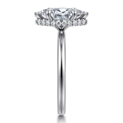 Gabriel & Co. Rainah - Platinum Marquise Shape Diamond Engagement Ring
