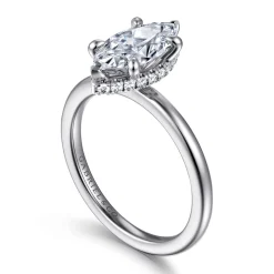 Gabriel & Co. Rainah - Platinum Marquise Shape Diamond Engagement Ring