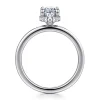Outlet Gabriel & Co. Rainah - Platinum Oval Diamond Engagement Ring