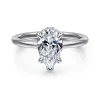 Sale Gabriel & Co. Rainah - Platinum Pear Shape Diamond Engagement Ring