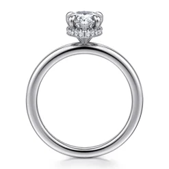 Sale Gabriel & Co. Rainah - Platinum Pear Shape Diamond Engagement Ring