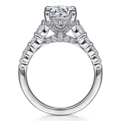 Gabriel & Co. Rease - 14K White Gold Diamond Engagement Ring