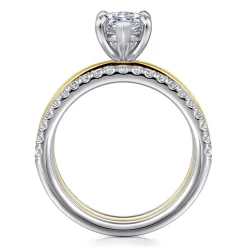 Online Gabriel & Co. Reba - 14K White-Yellow Gold Marquise Shape Diamond Engagement Ring