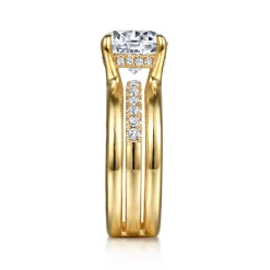 Online Gabriel & Co. Reeba - 14K Yellow Gold Round Diamond Engagement Ring