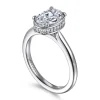 Online Gabriel & Co. Reece - 14K White Gold Oval Bezel Prong Diamond Engagement Ring