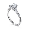 Outlet Gabriel & Co. Reed - 14K White Gold Oval Diamond Engagement Ring