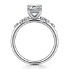 Sale Gabriel & Co. Reena - 14K White Gold Emerald Cut Diamond Engagement Ring