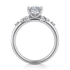Online Gabriel & Co. Reena - 14K White Gold Oval Diamond Engagement Ring