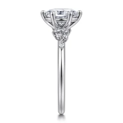Online Gabriel & Co. Reena - 14K White Gold Oval Diamond Engagement Ring
