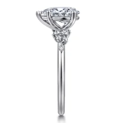 Clearance Gabriel & Co. Reena - 14K White Gold Pear Shape Diamond Engagement Ring