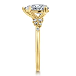 Gabriel & Co. Reena - 14K Yellow Gold Pear Shape Diamond Engagement Ring
