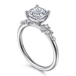 Online Gabriel & Co. Reena - Platinum Cushion Cut Diamond Engagement Ring