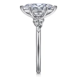 Hot Gabriel & Co. Reena - Platinum Marquise Shape Diamond Engagement Ring