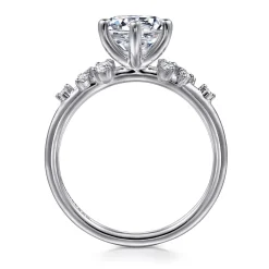 Online Gabriel & Co. Reena - Platinum Round Diamond Engagement Ring