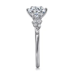 Online Gabriel & Co. Reena - Platinum Round Diamond Engagement Ring
