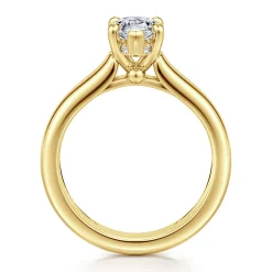 Outlet Gabriel & Co. Reeve - 14K Yellow Gold Pear Shape Diamond Engagement Ring