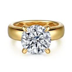 Online Gabriel & Co. Reeve - 14K Yellow Gold Round Diamond Engagement Ring