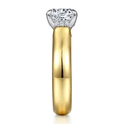 Online Gabriel & Co. Reeve - 14K Yellow-White Gold Round Diamond Engagement Ring