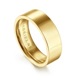 Outlet Gabriel & Co. Reigne - 14K Yellow Gold 6mm High Polished Cigar Band
