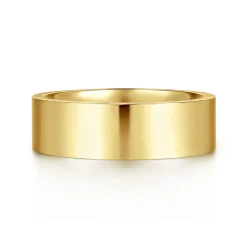 Outlet Gabriel & Co. Reigne - 14K Yellow Gold 6mm High Polished Cigar Band