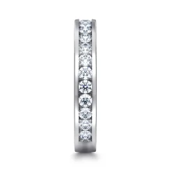 Online Gabriel & Co. Remie - 14K White Gold Channel Set Diamond Wedding Band - 0.81 ct
