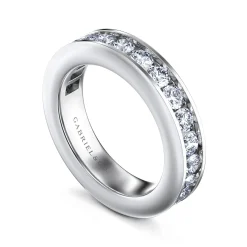 Gabriel & Co. Remie - 14K White Gold Channel Set Diamond Anniversary Band - 1.5 ct