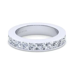 Outlet Gabriel & Co. Remie - 14K White Gold Channel Set Diamond Anniversary Band - 1 ct