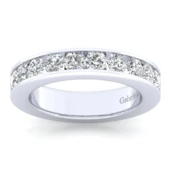 Outlet Gabriel & Co. Remie - 14K White Gold Channel Set Diamond Anniversary Band - 1 ct