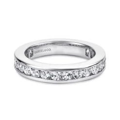 Online Gabriel & Co. Remie - 14K White Gold Channel Set Diamond Eternity Band - 1.5 ct