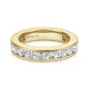 New Gabriel & Co. Remie - 14K Yellow Gold Channel Set Diamond Eternity Band - 2 ct